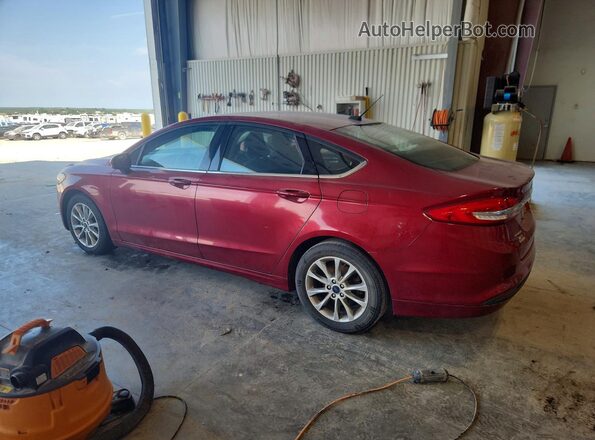 3FA6P0HD3HR257779 2017 FORD FUSION Maroon Trasero derecho
