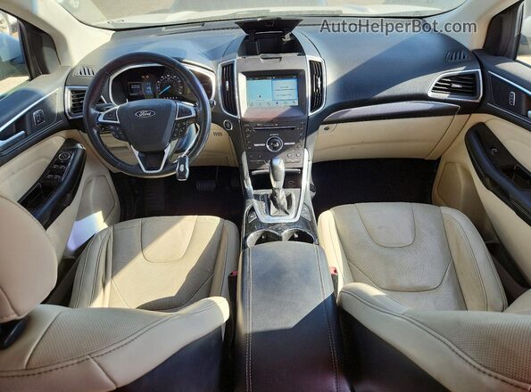2FMPK3K8XGBB78628 2016 FORD EDGE Белый Вид щитка приборов