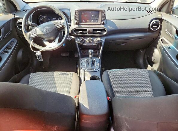 KM8K22AA2JU089887 2018 HYUNDAI KONA Белый Вид щитка приборов