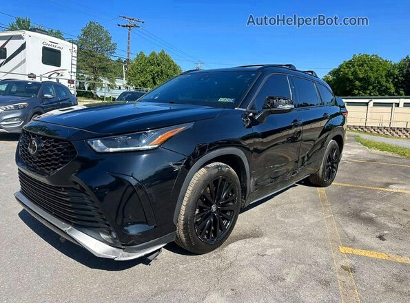 5TDKDRAH3PS507181 2023 TOYOTA HIGHLANDER Black Հետևի ձախ