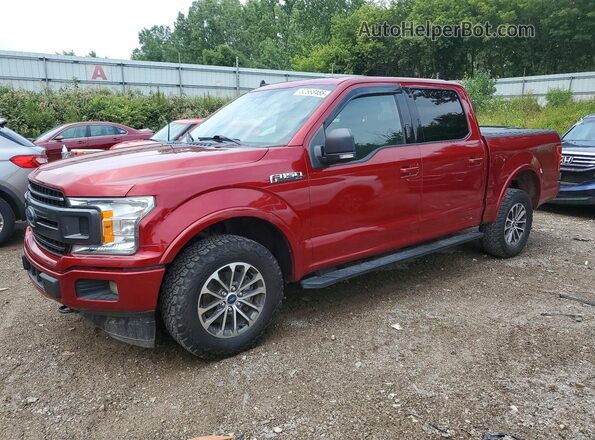 1FTEW1EP2KFB25307 2019 FORD F150 Red Հետևի ձախ