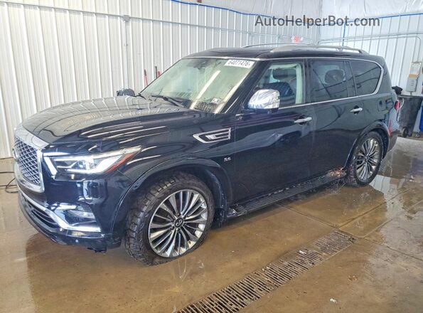 JN8AZ2NE7K9227070 2019 INFINITI QX80 Black Հետևի ձախ