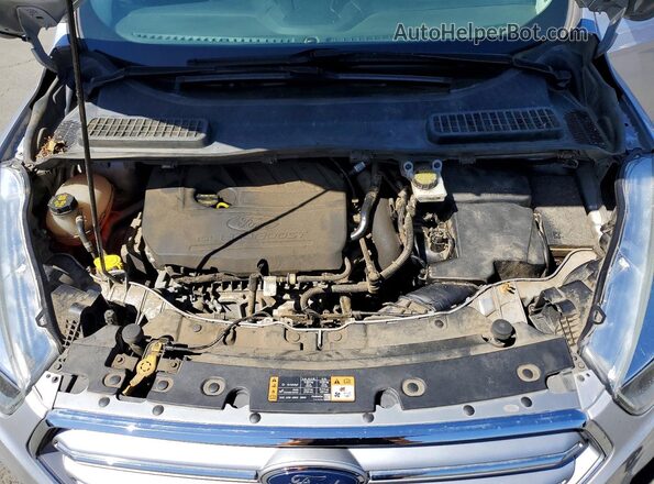 1FMCU9GD1HUE55471 2017 FORD ESCAPE Silver Widok naklejki z numerem VIN