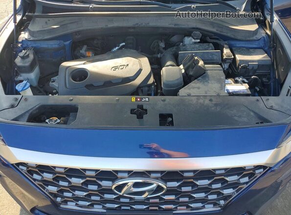 5NMS33AD6KH127695 2019 HYUNDAI SANTA FE Blue VIN կոդի պիտակի տեսք