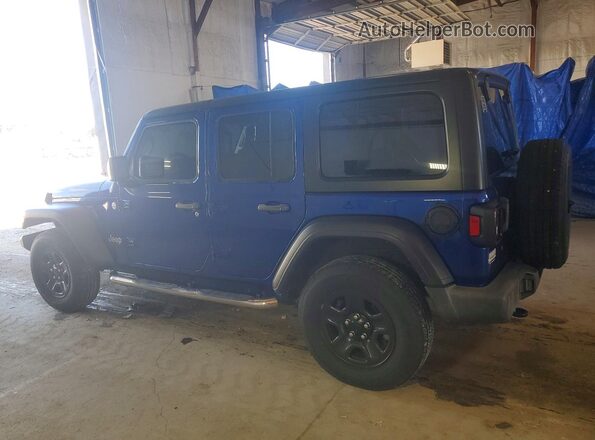 1C4HJXDN6JW241140 2018 JEEP WRANGLER Blue Հետևի աջ