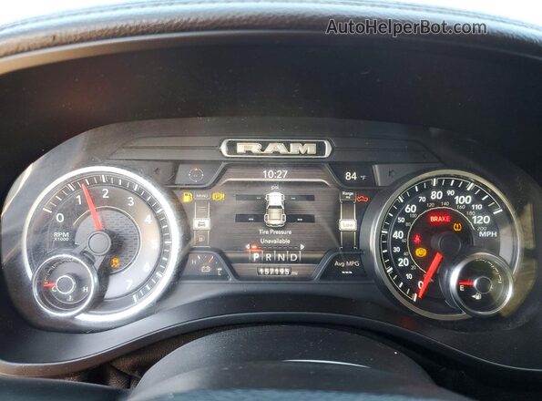 1C6SRFDT8KN751835 2019 RAM 1500 Gray Вид задніх сидінь