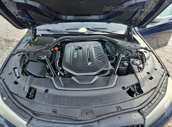 WBA7E2C52GG714486 2016 BMW 7 SERIES Blue Engine compartment view