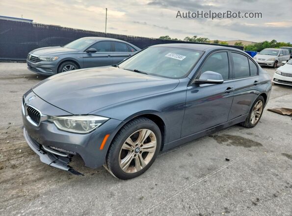 WBA8E9G53GNT47343 2016 BMW 3 SERIES Gray Задня ліва чверть