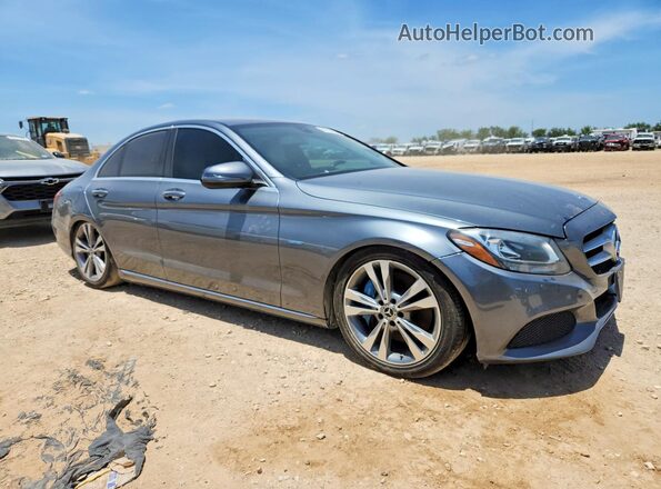 55SWF4HB2HU230110 2017 MERCEDES-BENZ C Серый Передняя правая четверть