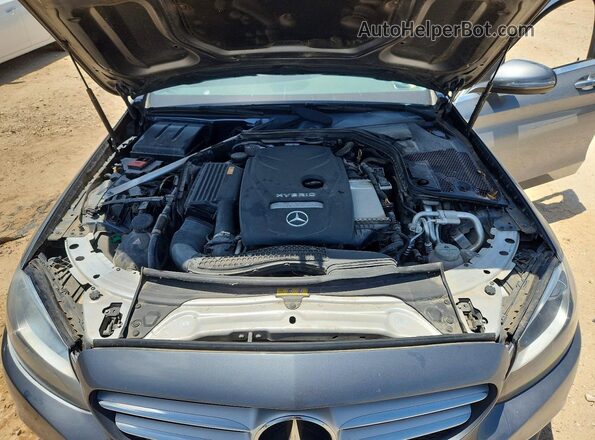 55SWF4HB2HU230110 2017 MERCEDES-BENZ C Серый Вид задней части салона