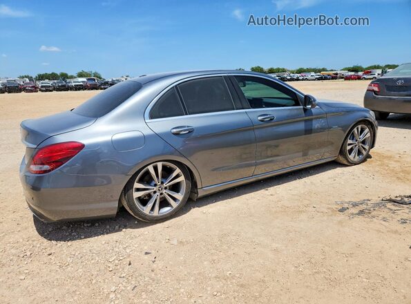 55SWF4HB2HU230110 2017 MERCEDES-BENZ C Серый Задняя правая четверть