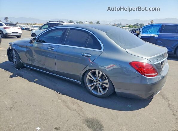 55SWF4HB2JU259306 2018 MERCEDES-BENZ C Gray Задня ліва чверть