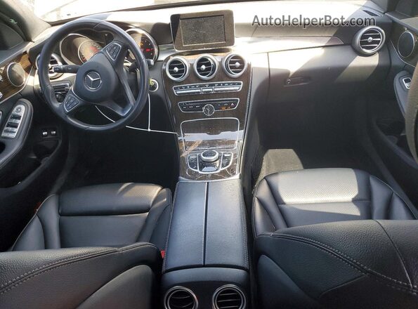 55SWF4HB2JU259306 2018 MERCEDES-BENZ C Gray Вид панелі приладів