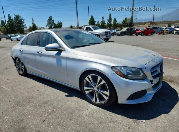 55SWF4HB3GU153276 2016 MERCEDES-BENZ C Серебряный Передняя правая четверть