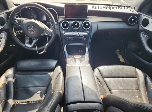 55SWF4HB4JU244371 2018 MERCEDES-BENZ C Black Вид панелі приладів