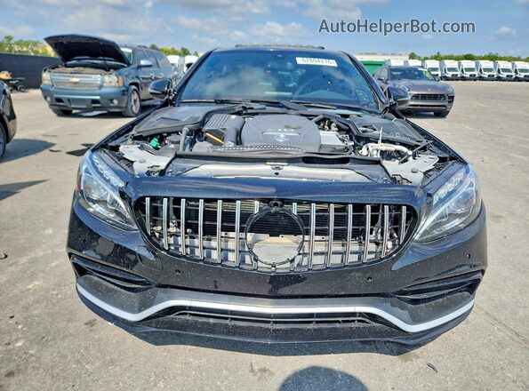 55SWF4HB4JU244371 2018 MERCEDES-BENZ C Black Вид спереду