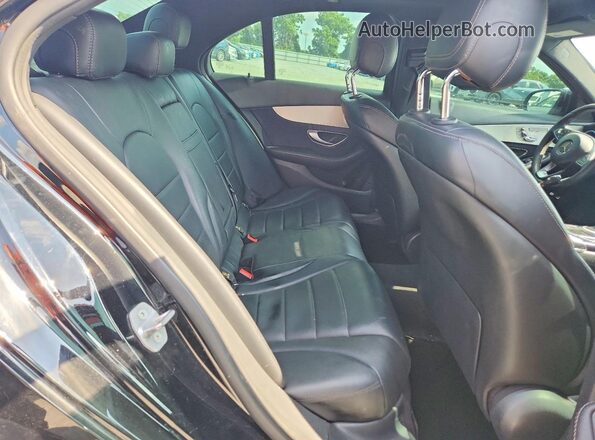 55SWF4HB4JU244371 2018 MERCEDES-BENZ C Black Вид задніх сидінь