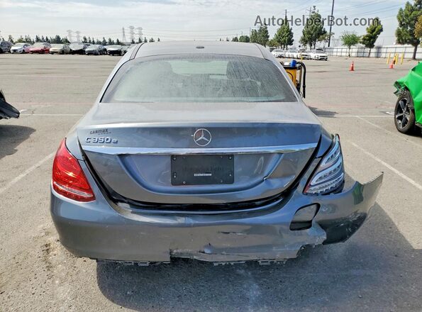 55SWF4HB8JU259634 2018 MERCEDES-BENZ C Серый Вид сзади