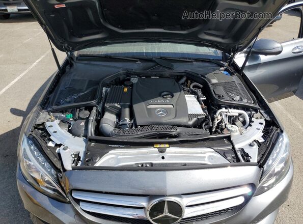 55SWF4HB8JU259634 2018 MERCEDES-BENZ C Gray Vista interior trasera