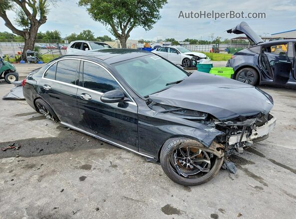 55SWF4JB0GU101453 2016 MERCEDES-BENZ C Black Delantero derecho