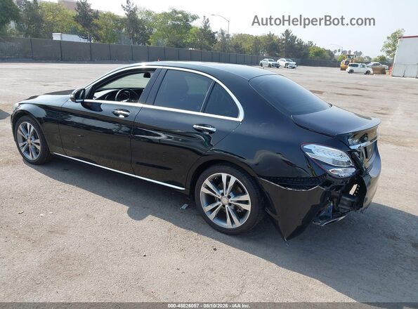 55SWF4JB0GU119919 2016 MERCEDES-BENZ C-CLASS Black უკანა მარცხენა