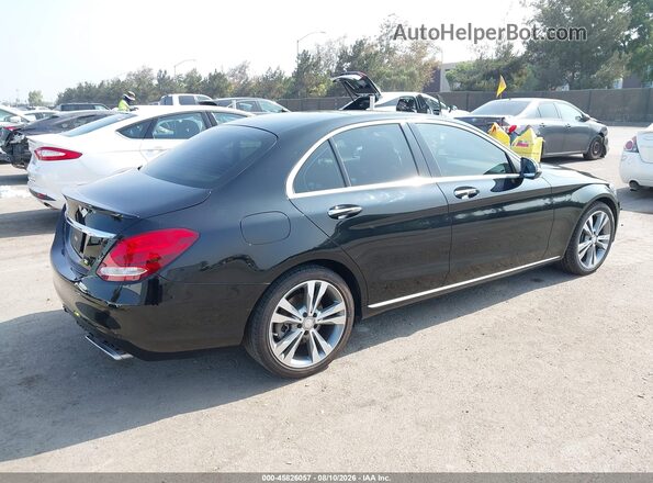 55SWF4JB0GU119919 2016 MERCEDES-BENZ C-CLASS Black უკანა მარჯვენა