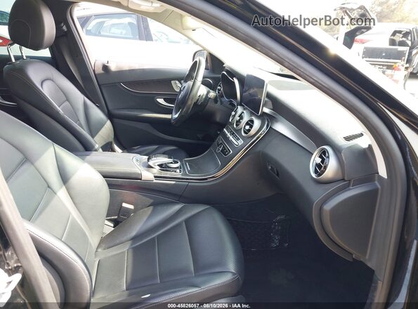 55SWF4JB0GU119919 2016 MERCEDES-BENZ C-CLASS Black წინა სალონის ხედი