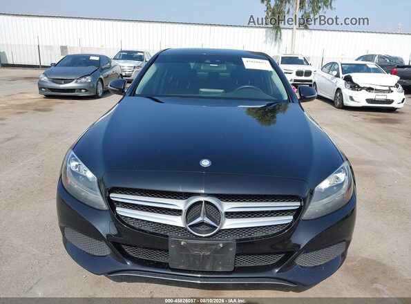 55SWF4JB0GU119919 2016 MERCEDES-BENZ C-CLASS Black უკანა სალონის ხედი