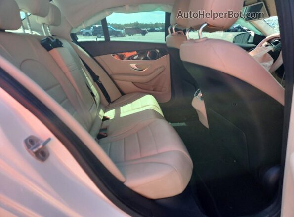 55SWF4JB0GU120164 2016 MERCEDES-BENZ C White Rear seats view