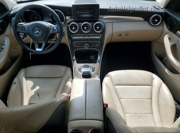 55SWF4JB0GU144092 2016 MERCEDES-BENZ C White Vista del salpicadero