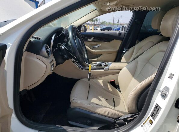 55SWF4JB0GU144092 2016 MERCEDES-BENZ C White Vista interior delantera