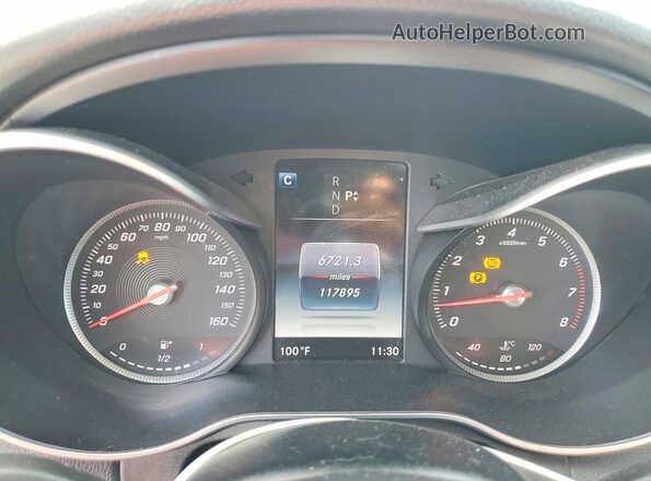 55SWF4JB0HU211095 2017 MERCEDES-BENZ C Черный Вид щитка приборов