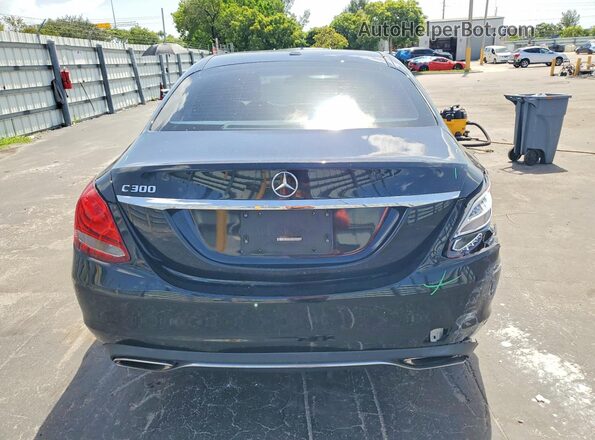 55SWF4JB0HU211095 2017 MERCEDES-BENZ C Черный Вид сзади