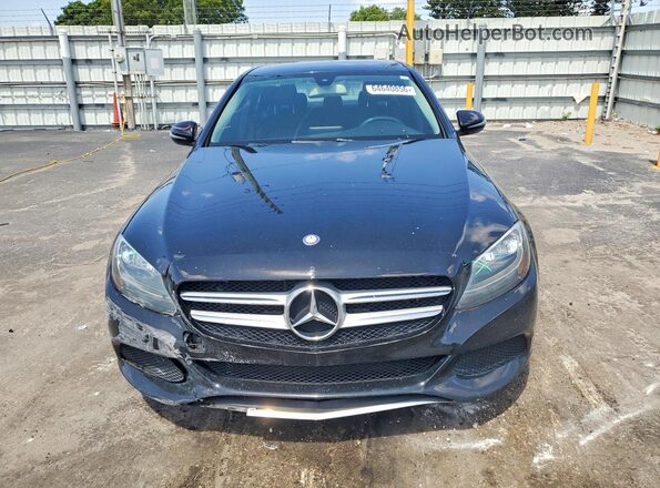 55SWF4JB0HU211095 2017 MERCEDES-BENZ C Черный Вид спереди