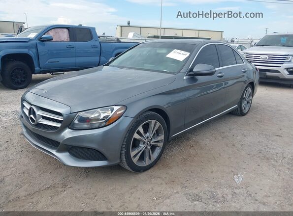 55SWF4JB0JU247830 2018 MERCEDES-BENZ C-CLASS Gray Przód lewy