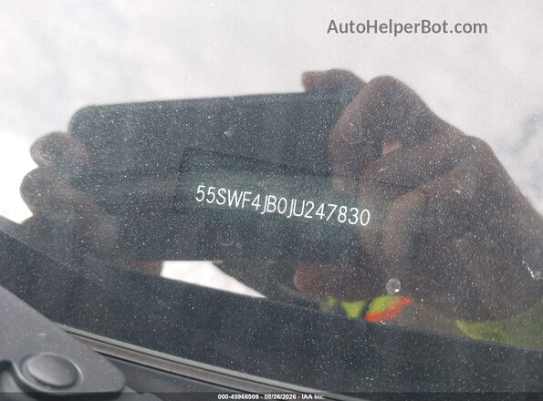 55SWF4JB0JU247830 2018 MERCEDES-BENZ C-CLASS Gray Widok komory silnika