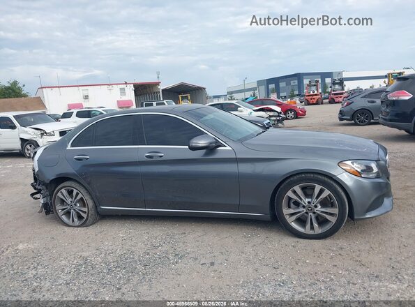 55SWF4JB0JU247830 2018 MERCEDES-BENZ C-CLASS Gray Widok wnętrza z tyłu
