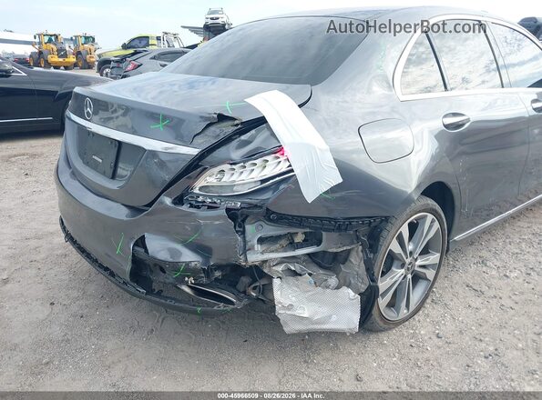 55SWF4JB0JU247830 2018 MERCEDES-BENZ C-CLASS Gray Widok z przodu