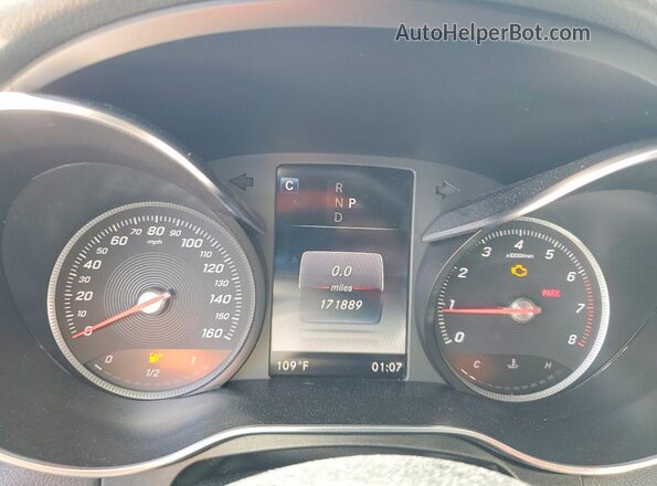 55SWF4JB0JU276454 2018 MERCEDES-BENZ C Black Widok zestawu wskaźników