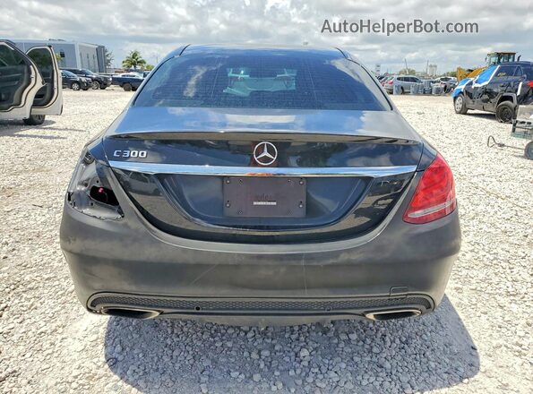 55SWF4JB0JU276454 2018 MERCEDES-BENZ C Black Widok z tyłu