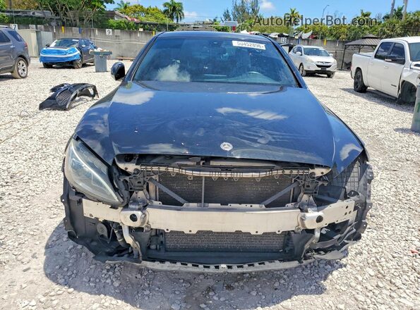 55SWF4JB0JU276454 2018 MERCEDES-BENZ C Black Widok z przodu