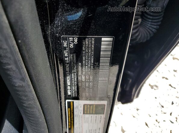 55SWF4JB0JU276454 2018 MERCEDES-BENZ C Black Widok naklejki z numerem VIN
