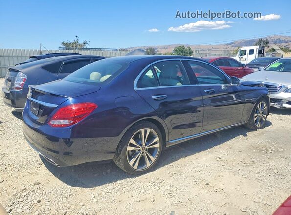 55SWF4JB0JU280455 2018 MERCEDES-BENZ C Blue Rear right