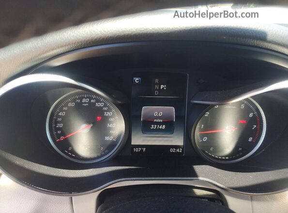55SWF4JB0JU280455 2018 MERCEDES-BENZ C Blue Instrument cluster view