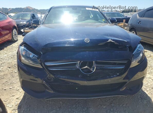 55SWF4JB0JU280455 2018 MERCEDES-BENZ C Blue Front view