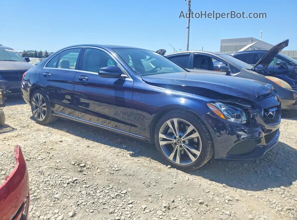 55SWF4JB0JU280455 2018 MERCEDES-BENZ C Blue Front right