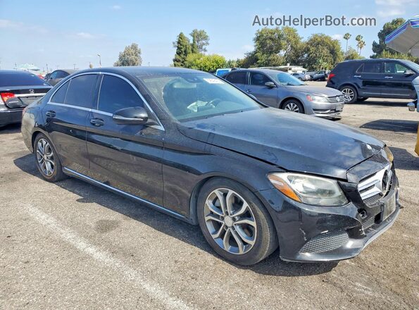 55SWF4JB1GU121341 2016 MERCEDES-BENZ C Black Front right