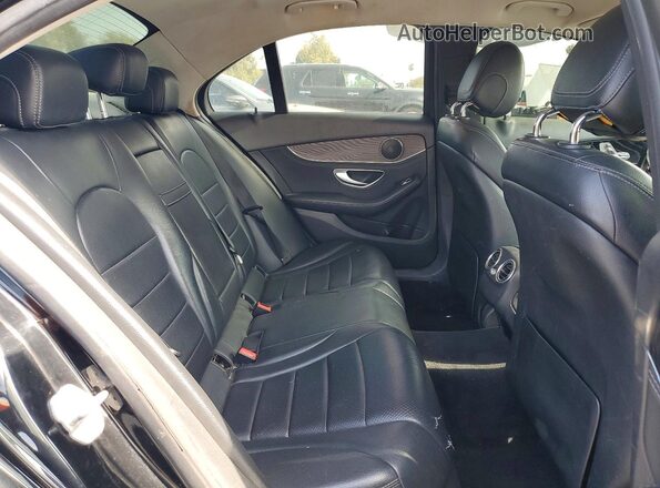 55SWF4JB1GU121341 2016 MERCEDES-BENZ C Black Rear seats view