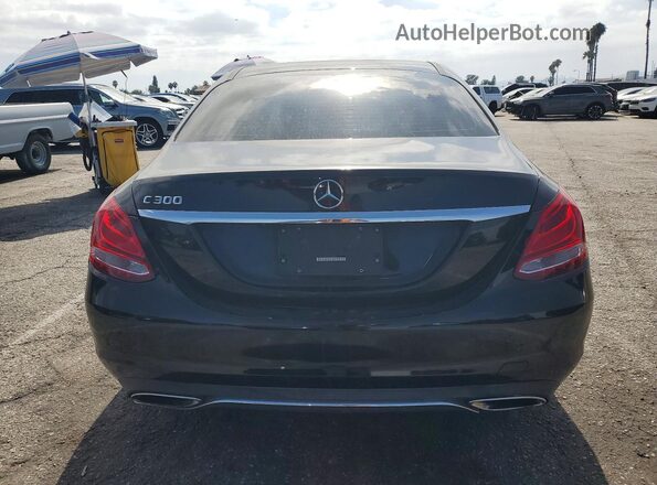 55SWF4JB1GU121341 2016 MERCEDES-BENZ C Black Rear view