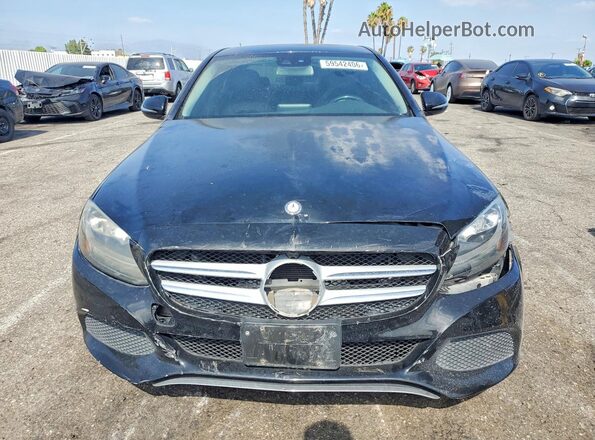 55SWF4JB1GU121341 2016 MERCEDES-BENZ C Black Front view